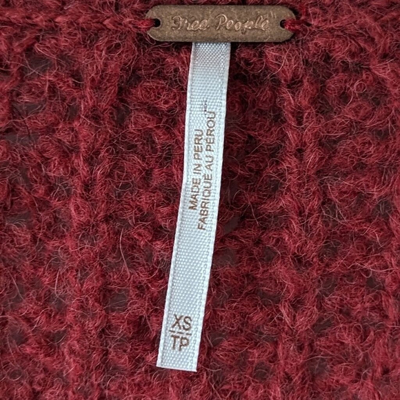 Free People Alpaca Blend Slouchy Knit Cardigan XS - Picture 5 of 10